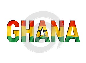 Ghanaian flag text font