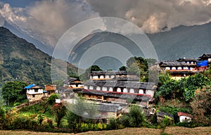 Ghandruk village in Nepal