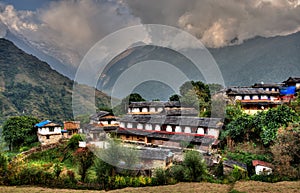 Ghandruk village in Nepal photo