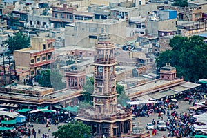 Ghanta Ghar Clock Tower & Sadar Market Jodhpur Rajasthan