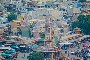 Ghanta Ghar Clock Tower & Sadar Market Jodhpur Rajasthan photo