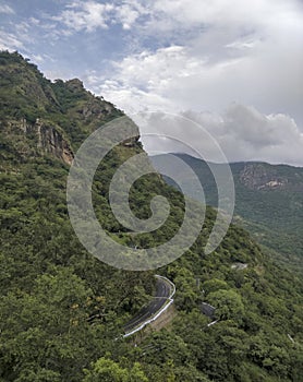 Ghat at Anaimalai or Anamala Hills, also known as the Elephant Mountains, Western Ghats, India