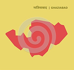 Ghaziabad District Map of Uttar Pradesh, India