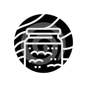 ghee ayurveda glyph icon vector illustration photo