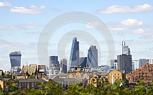 The Gherkin, Cheesegrater and Walkie Talike Buildings