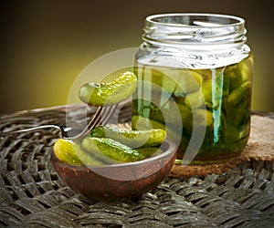 Gherkins. Pickles photo