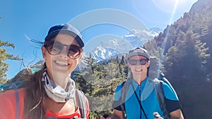 Ghermu - A couple hiking in Himalayas