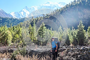 Ghermu - A man hiking in Himalayas