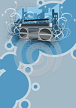 Ghetto blaster background