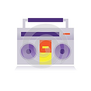 ghetto blaster. Vector illustration decorative design