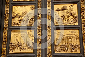 Ghiberti Paradise Baptistery Bronze Door Florence