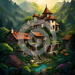Ghibli-Style Cottage Haven photo