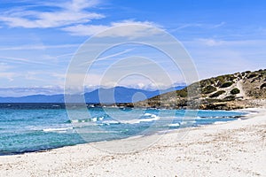 Ghignu Beach in the Agriates Desert, Corsica