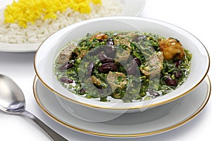 Ghormeh sabzi, Persian herb stew
