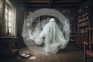 ghost in dark old house - fear - trifling