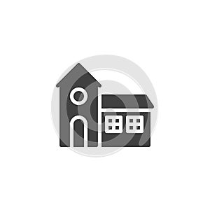 Ghost house vector icon