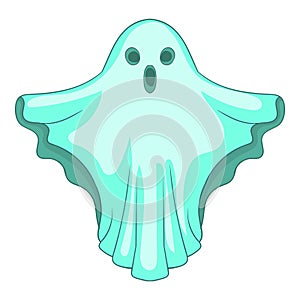 Ghost icon, cartoon style