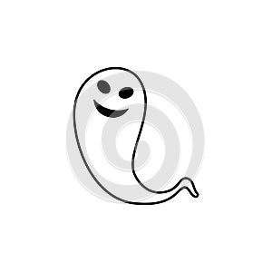 Ghost icon vector. Phantom illustration sign. Specter symbol. Halloween logo. Spirit mark.