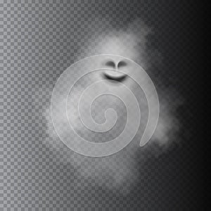 Ghost isolated on transparent background. Vector illustration.