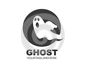 ghost  logo vector template illustration
