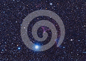 The Ghost Nebula, is a reflection nebula located in the constellation Cepheus