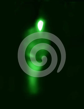 The ghost is phosphorescent