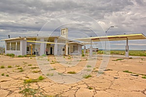 Ghost of Route 66 near the town of Two Guns Arizona.