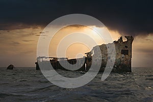 Ghost Shipwreck of the Sapona in the Bermuda Triangle