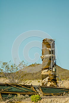 Ghost Town in Death Valley Nation Park- Rhyolite Ruins