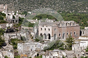 Ghost town of Kayakoy in Fethiye(Turkey