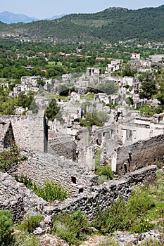 Ghost town of Kayakoy, Turkey