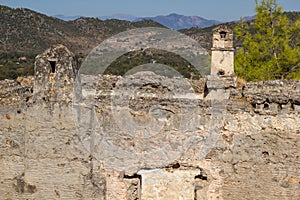 Ghost town (Kayakoy) in Turkey