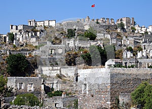 Ghost town of Kayakoy (Turkey)