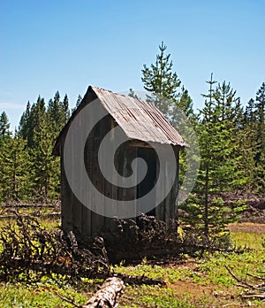 Ghost Town Outhouse