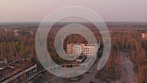 Ghost town Pripyat near Chernobyl NPP, Ukraine
