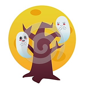 Phantom Forest: A Halloween Ghost Tree