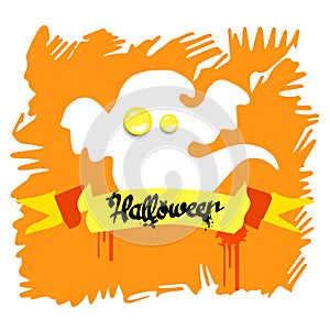 Ghost vector. All for Halloween, Fear and Scare