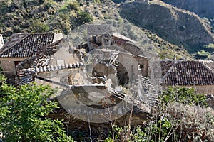 Ghost village in Pentedattilo, Calabria