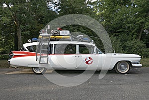Ghostbusters car Ectomobile side view