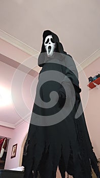 Ghostface is looking down at you