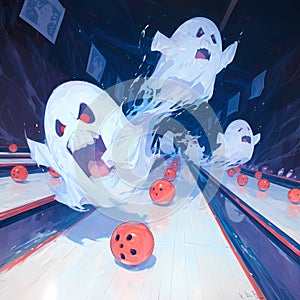 Ghostly Bowling Alley, Halloween Fun