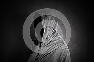 Ghostly figure in the dark