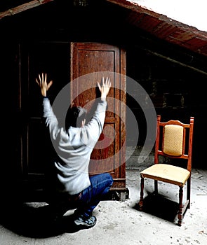 Ghostly man in the attic