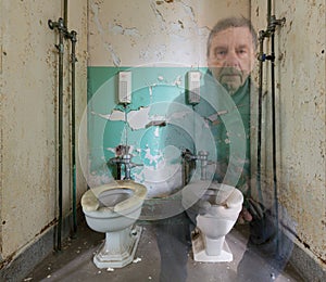 Ghostly man on toilet in Trans-Allegheny Lunatic Asylum