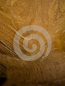 Ghostly pictographs in the Utah Desert