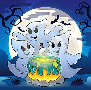 Ghosts stirring potion theme image 2