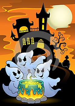 Ghosts stirring potion theme image 5
