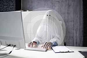 Ghostwriter In Office. Creative Ghost Writer