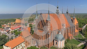 Ghotic cathedral in Frombork town, Poland photo