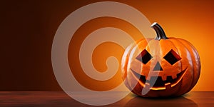 Ghoulish Halloween Pumpkin Background, Perfect for a Petrifying Night